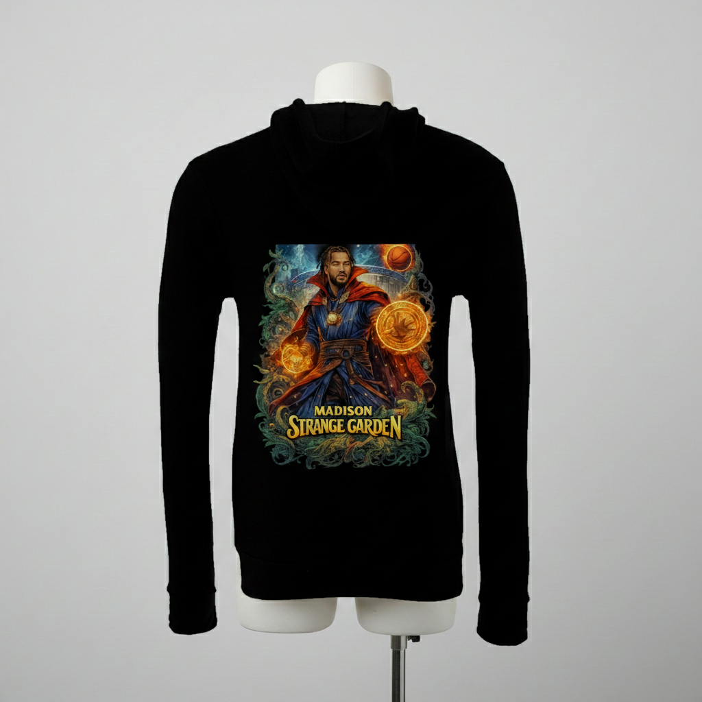 Jalen Brunson Dr. Strange Marvel Fantasy Basketball Hoodie | Sponge Fleece Full Zip