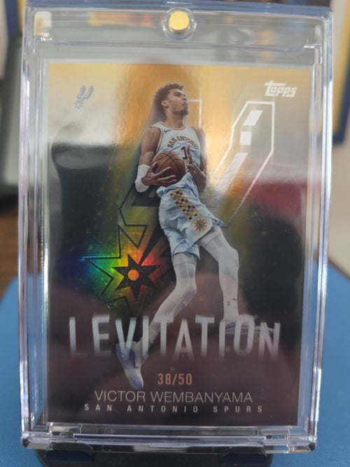 2025-26 Topps VICTOR WEMBANYAMA Levitation Insert Gold Refractor #/50