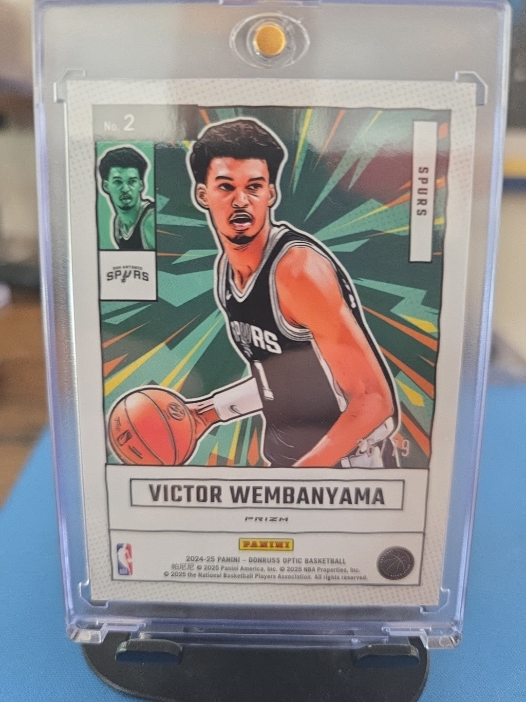 2024-25 Donruss Optic Victor Wembanyama Net Marvels Prizm Pink Velocity #/79