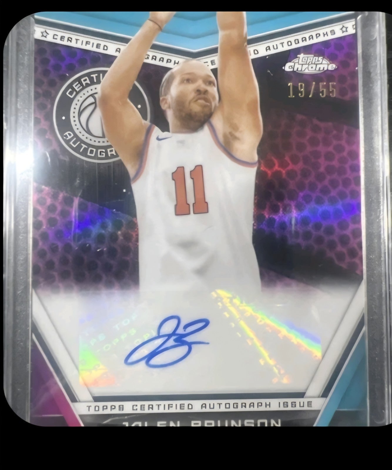 2024 topps chrome basketball Jalen Brunson Auto /55