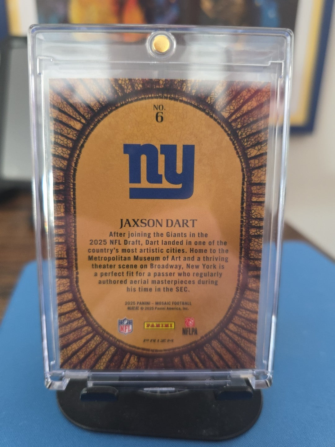 2025 Panini Mosaic - Micro Mosaic Jaxson Dart #6 (RC)