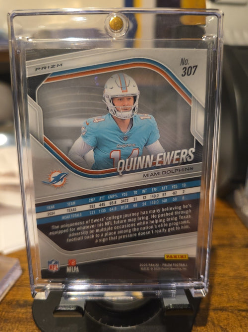 2025 Panini Prizm - Rookies Quinn Ewers #307 Lazer Prizm (RC)