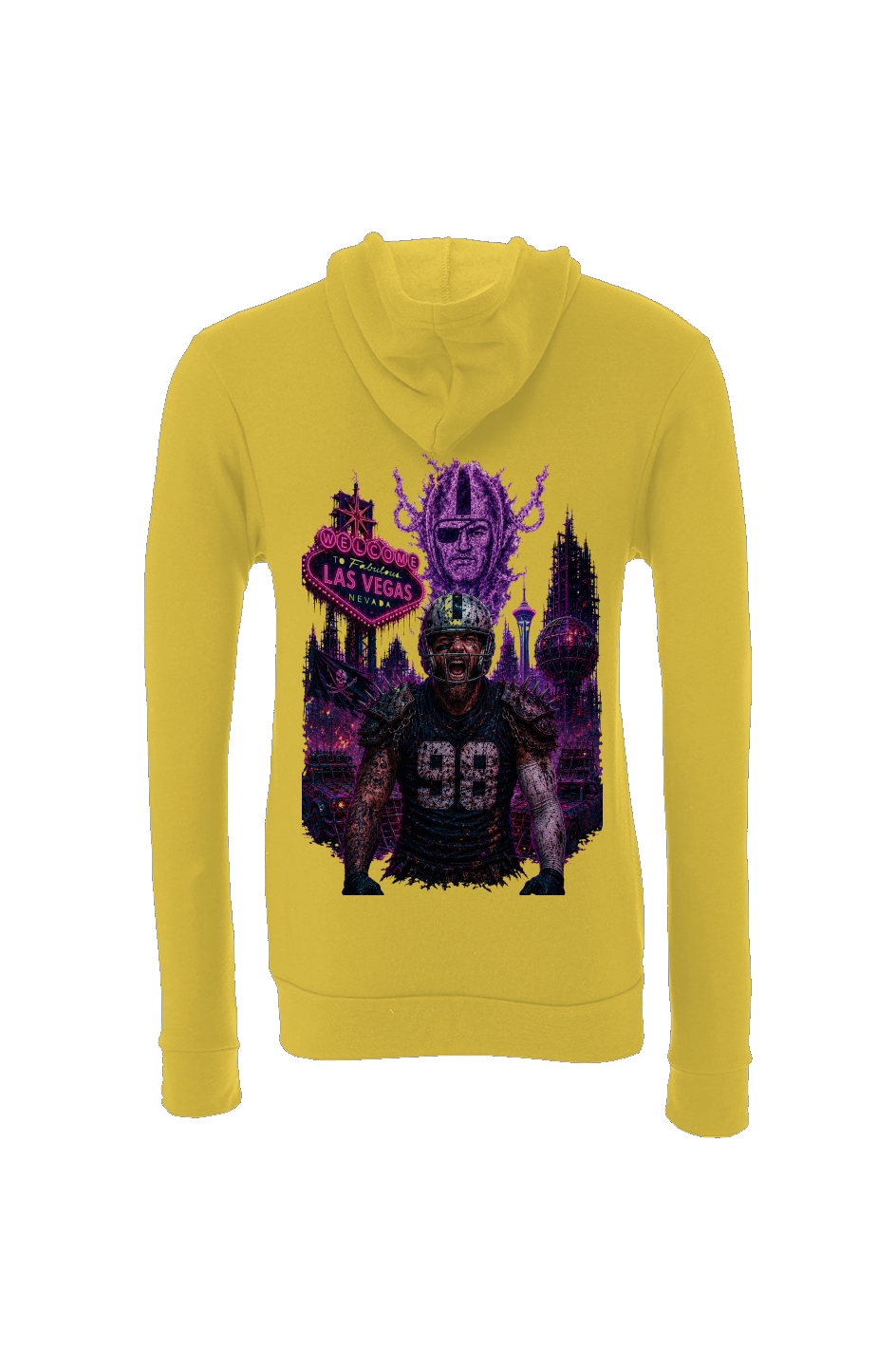 Madd Maxx Crosby -- Las Vegas Raiders Fantasy Football Sponge Fleece Hoodie 2