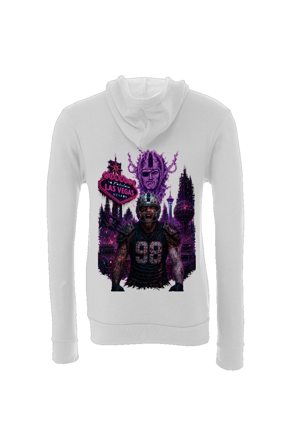 Madd Maxx Crosby -- Las Vegas Raiders Fantasy Football Sponge Fleece Hoodie 2