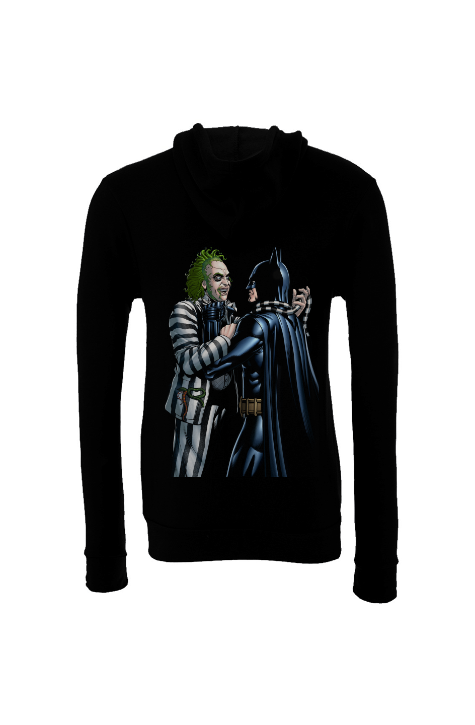 Batman Vs Beetlejuice -- Multiverse Mashup Sponge Fleece Hoodie