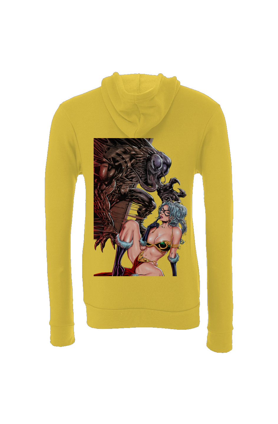 Steel Bikini Series -- Black Cat & Venom -- Star Wars Fantasy Sponge Fleece Hoodie