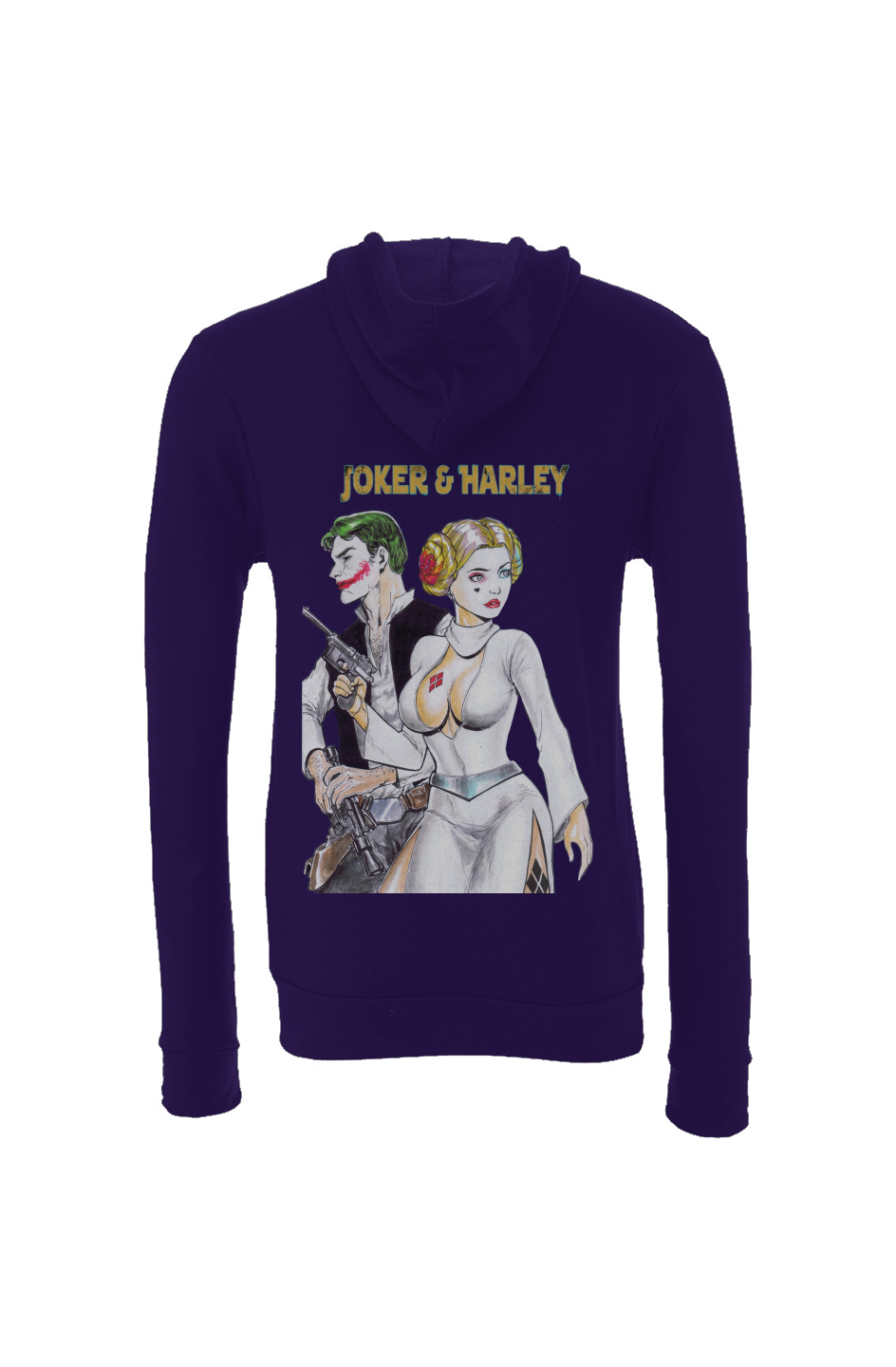 Joker & Harley Do Star Wars -- Batman Fantasy Sponge Fleece Hoodie