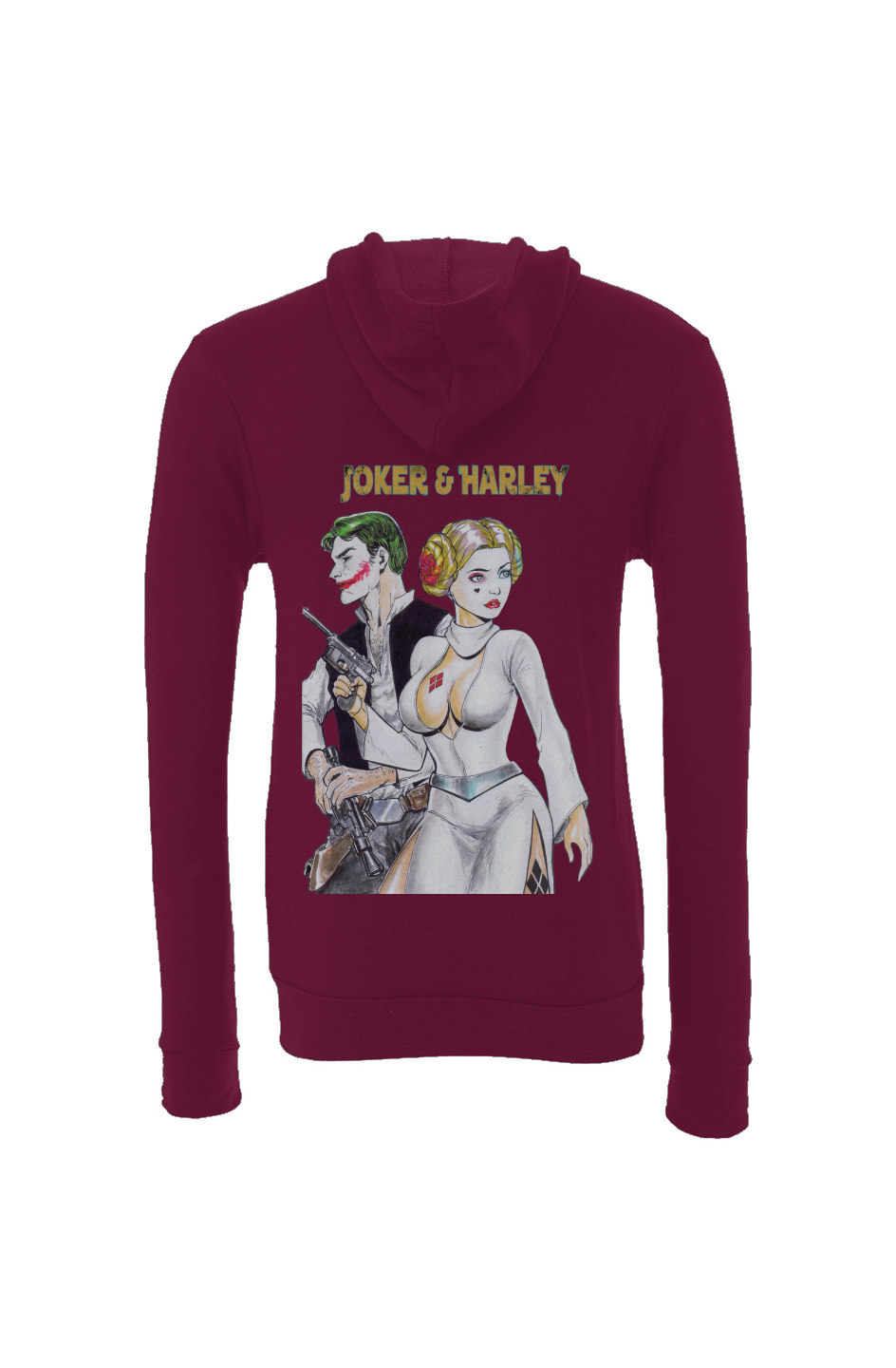Joker & Harley Do Star Wars -- Batman Fantasy Sponge Fleece Hoodie