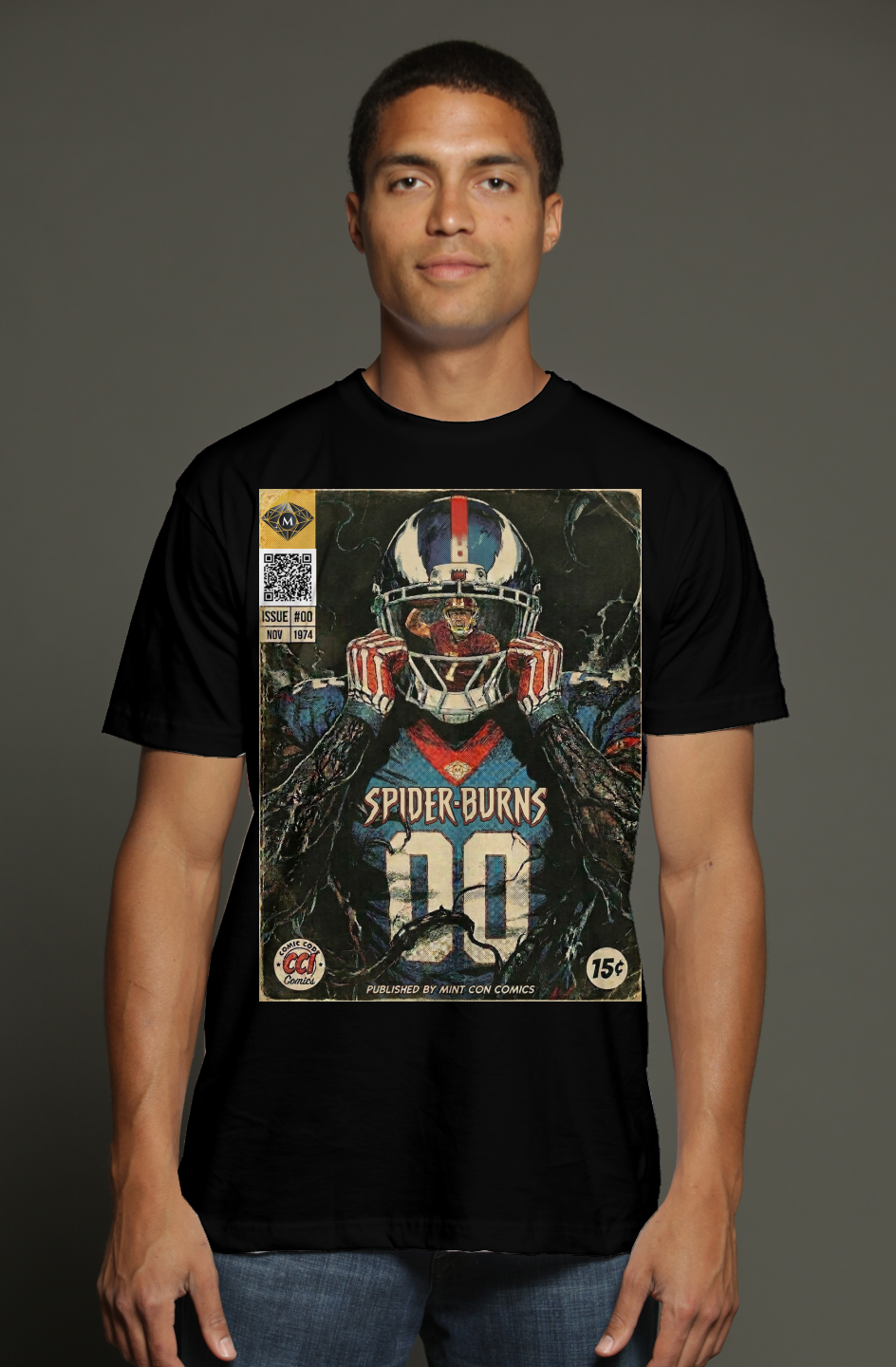 Brian Burns Venom – NY Giants Fantasy Football triblend t shirt