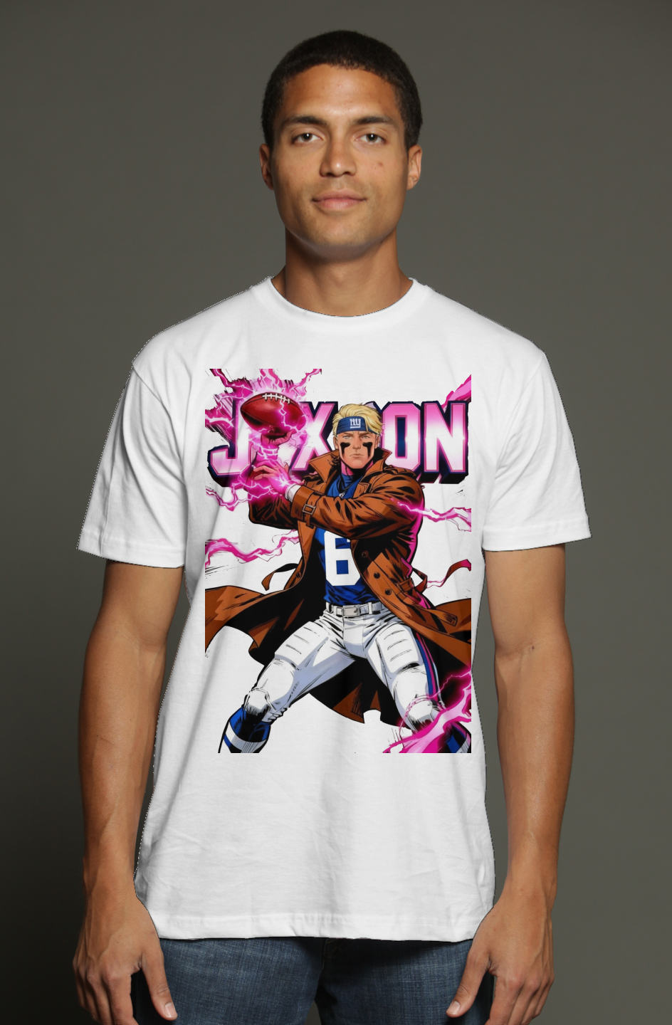 Jaxson Dart is Gambit — Marvel Fantasy Football triblend t shirt