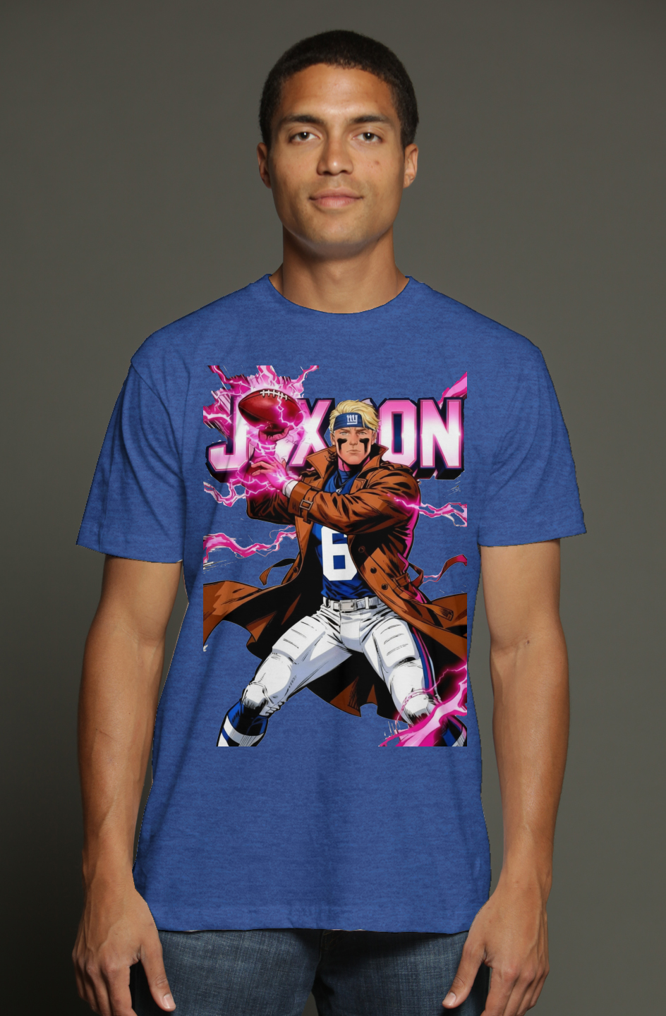 Jaxson Dart is Gambit — Marvel Fantasy Football triblend t shirt