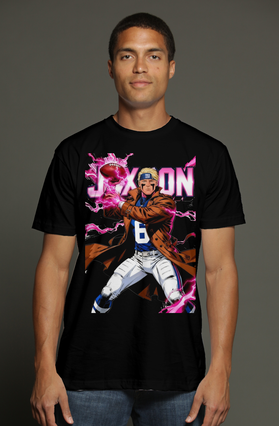 Jaxson Dart is Gambit — Marvel Fantasy Football triblend t shirt