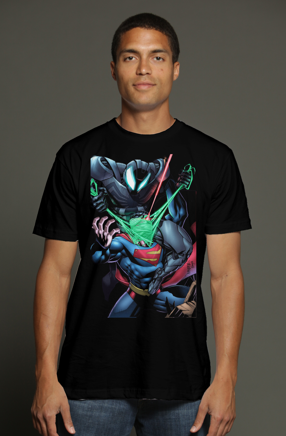 Spider-Man vs. Superman Multiverse Showdown triblend t shirt