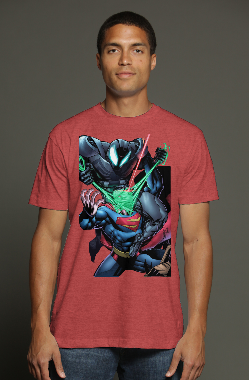 Spider-Man vs. Superman Multiverse Showdown triblend t shirt
