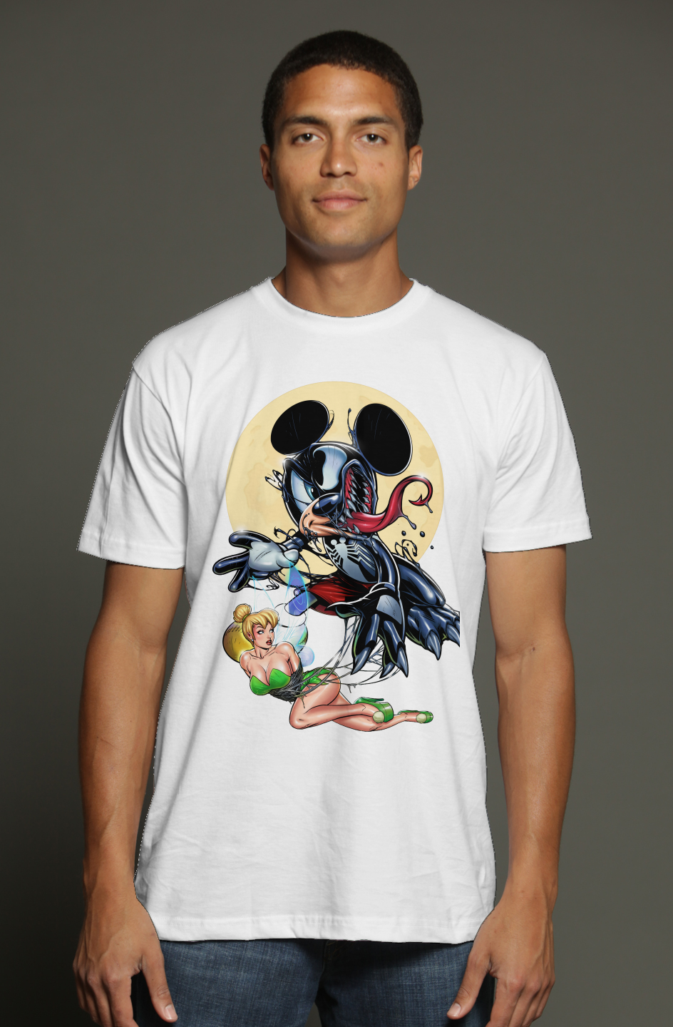 Venomized Mickey Mouse & Tinkerbell Dirty Disney triblend t shirt