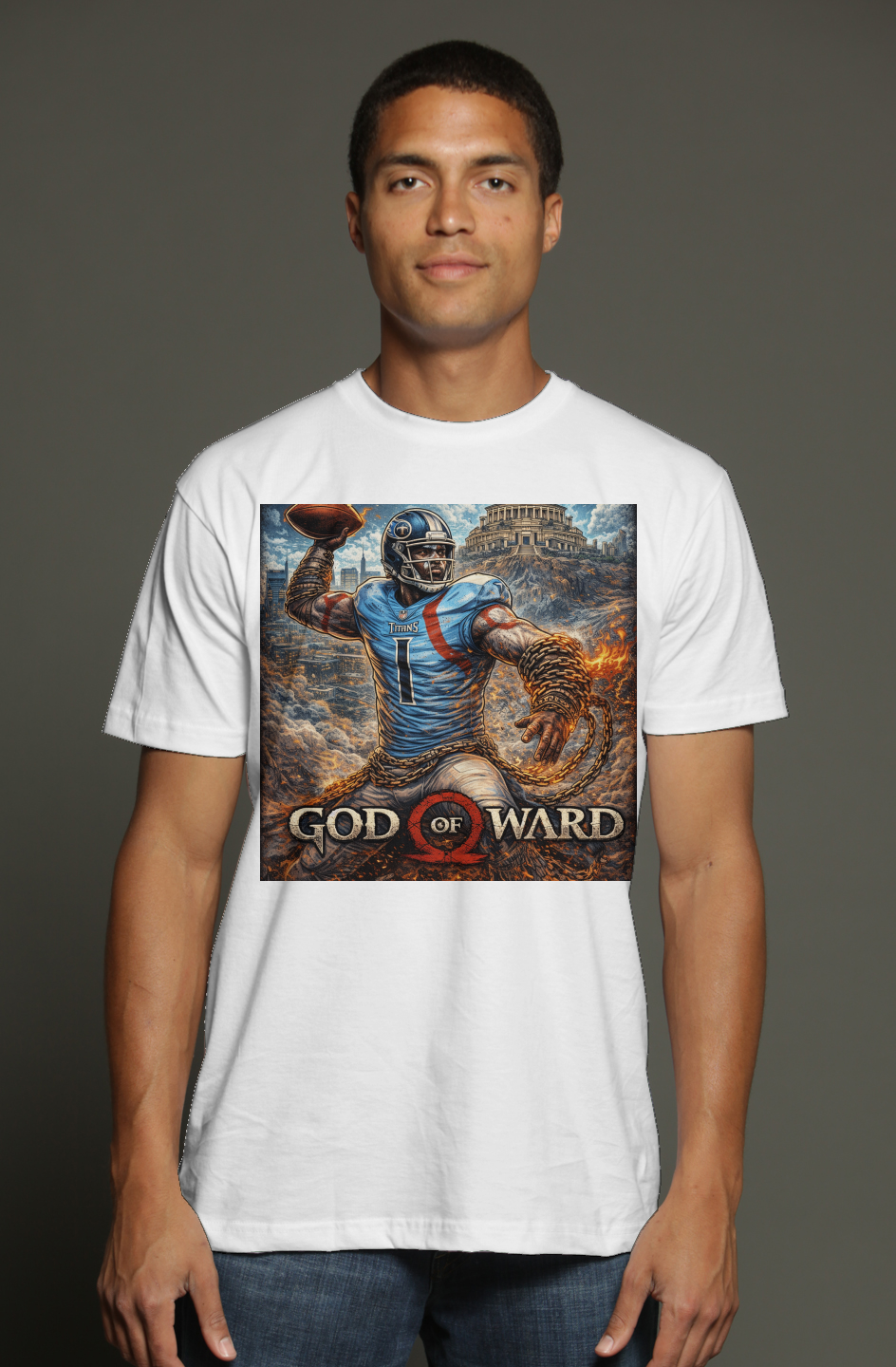 God of Ward 2 -- Cam Ward Titans Fantasy Football triblend t shirt