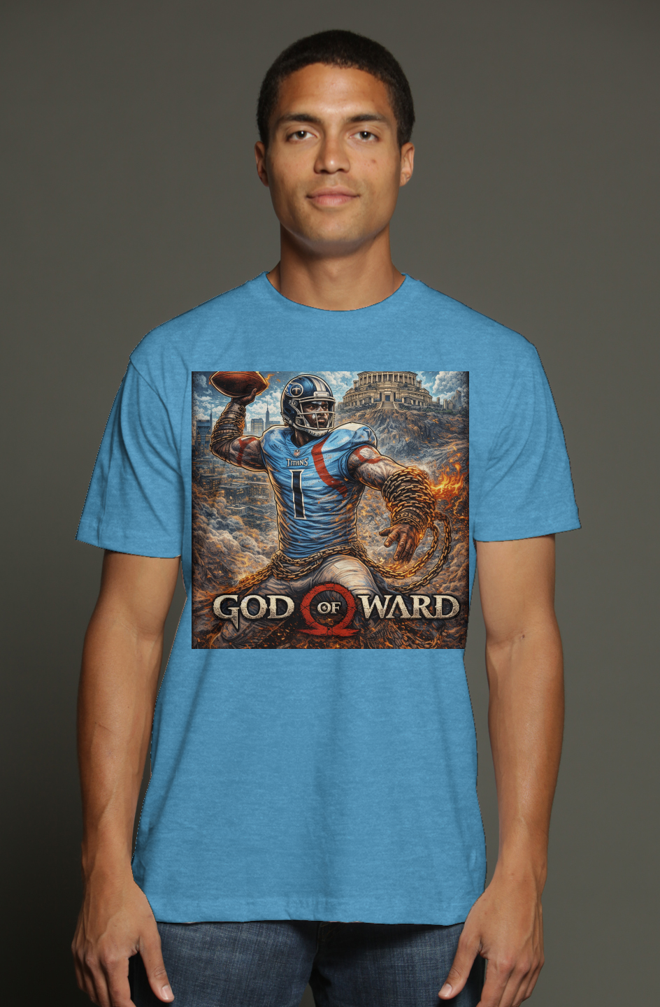 God of Ward 2 -- Cam Ward Titans Fantasy Football triblend t shirt