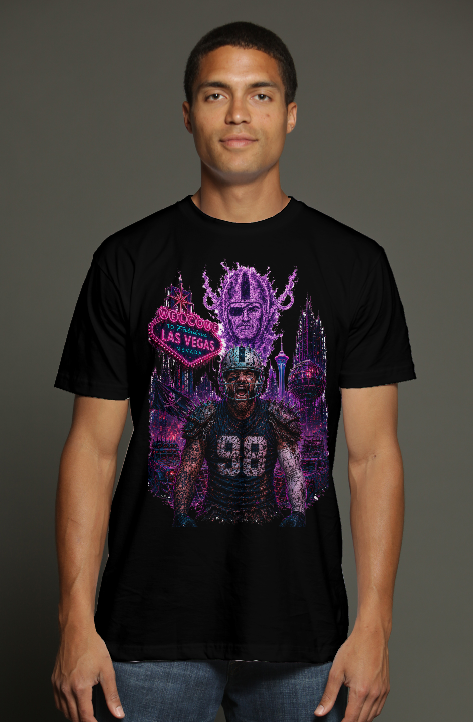 Madd Maxx Crosby Las Vegas Raiders Fantasy Football triblend t shirt