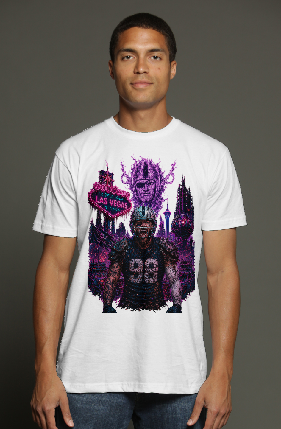 Madd Maxx Crosby Las Vegas Raiders Fantasy Football triblend t shirt