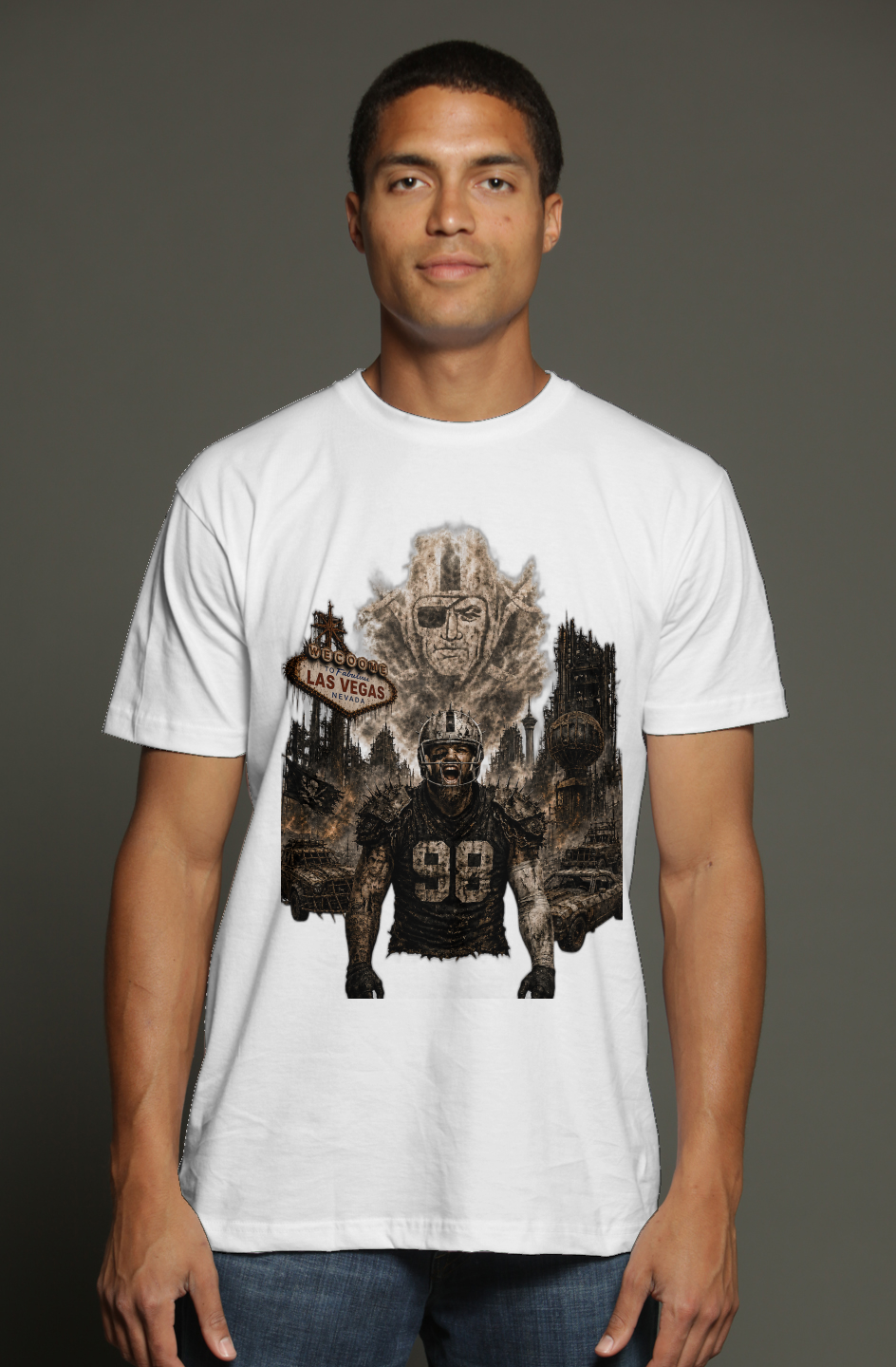 Madd Maxx Crosby Las Vegas Raiders Fantasy Football triblend t shirt