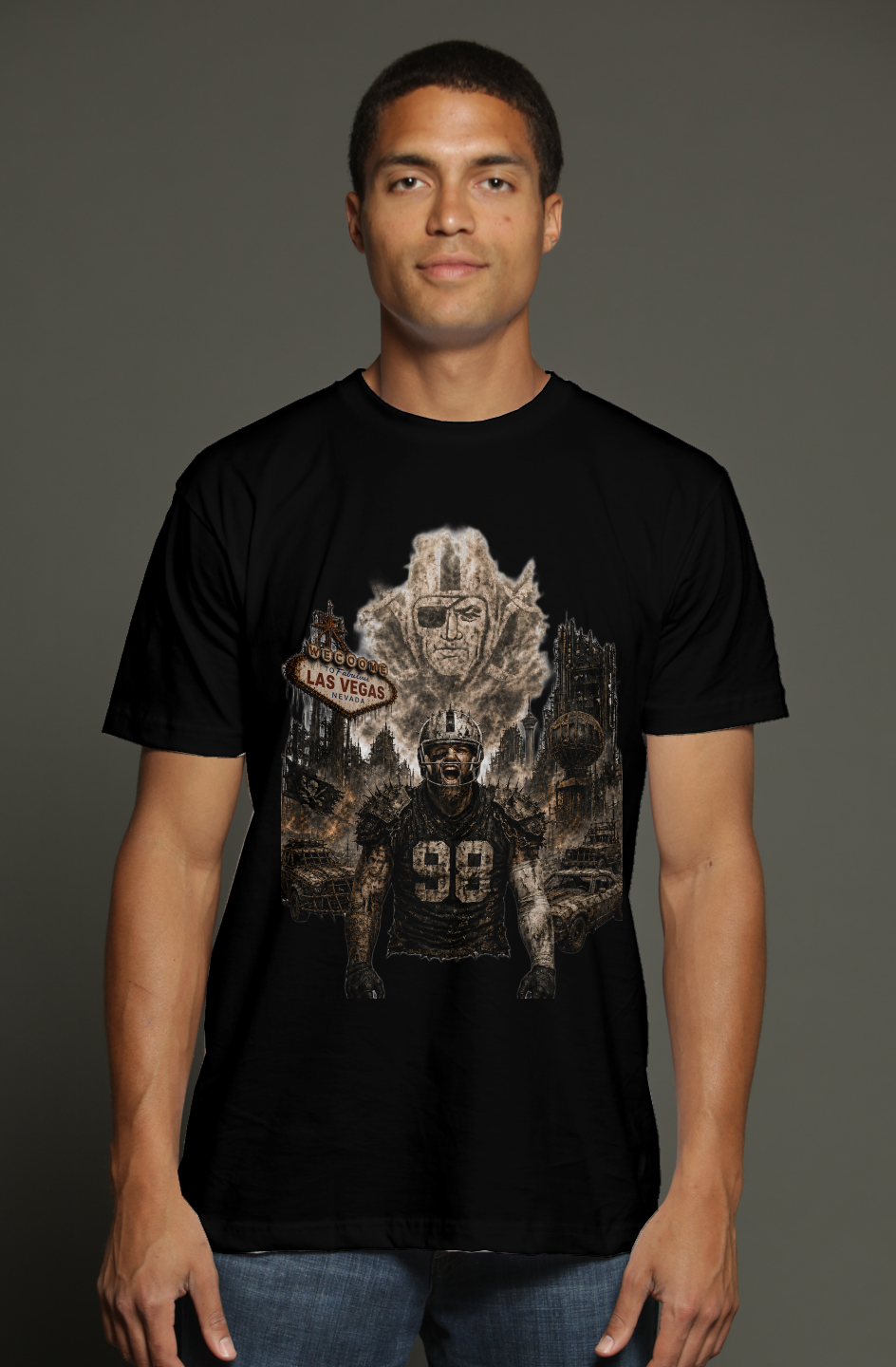 Madd Maxx Crosby Las Vegas Raiders Fantasy Football triblend t shirt