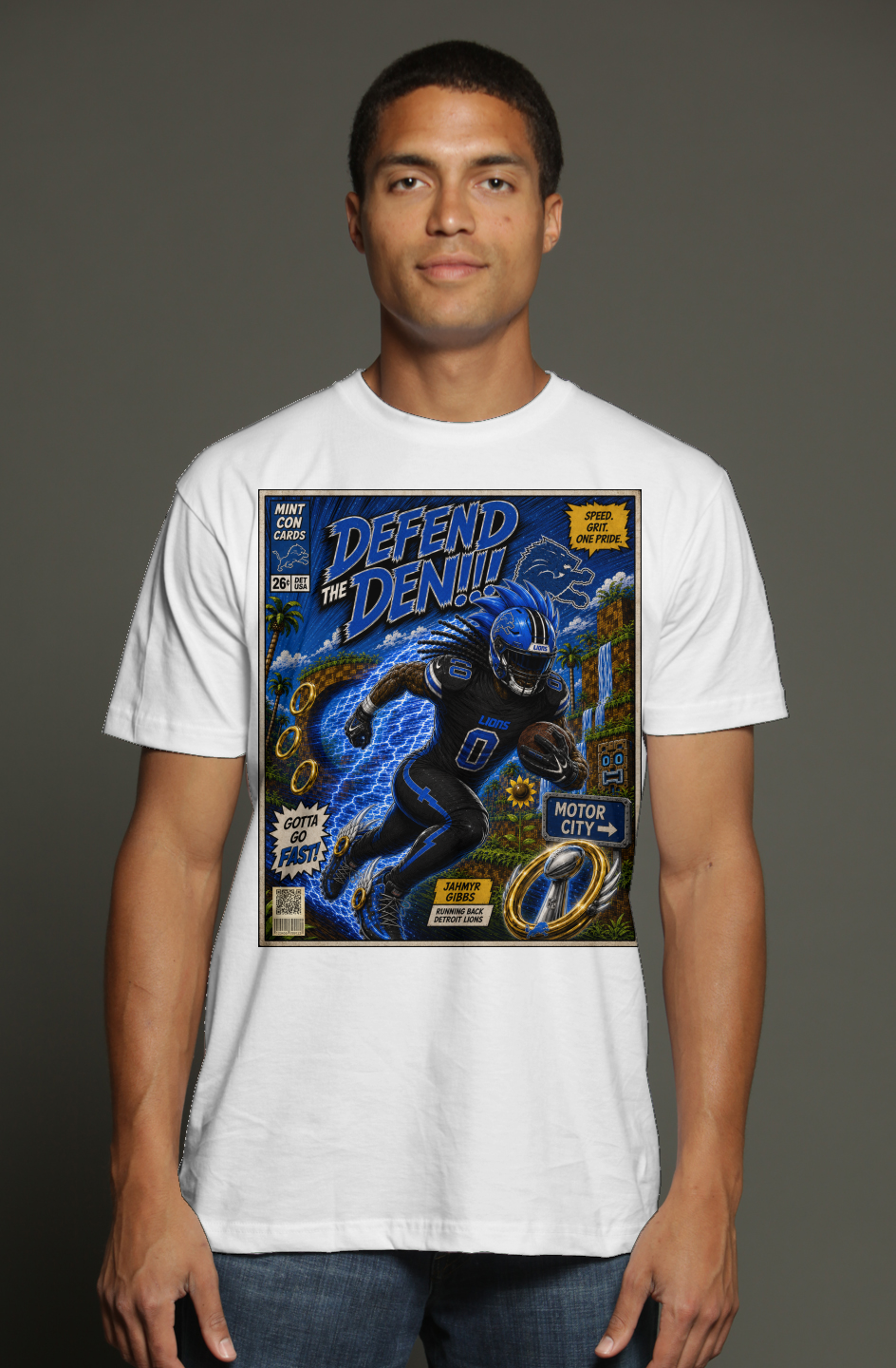 Jahmyr Gibbs is Sonic Fantasy Football Version 1 triblend t shirt