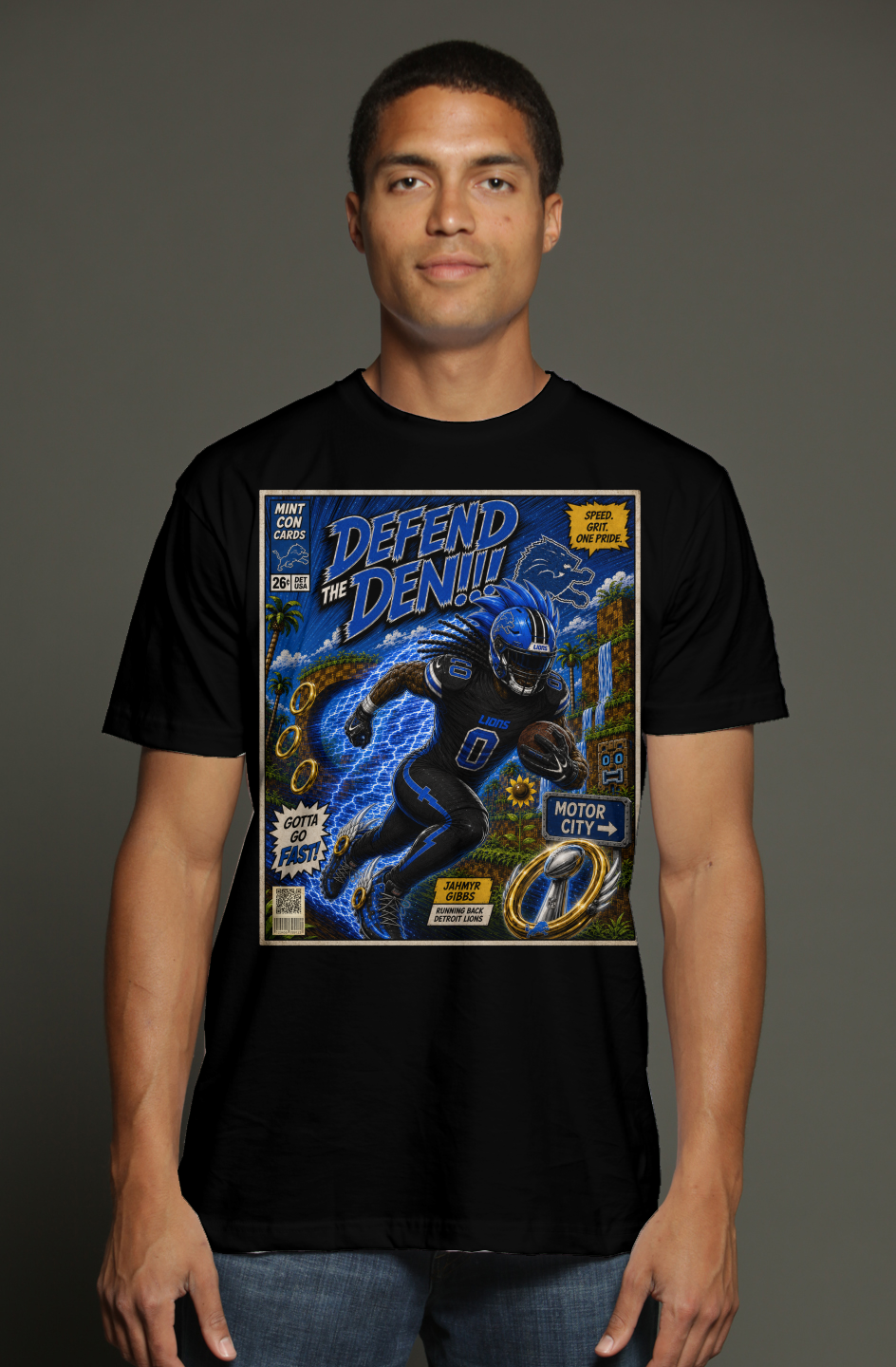 Jahmyr Gibbs is Sonic Fantasy Football Version 1 triblend t shirt