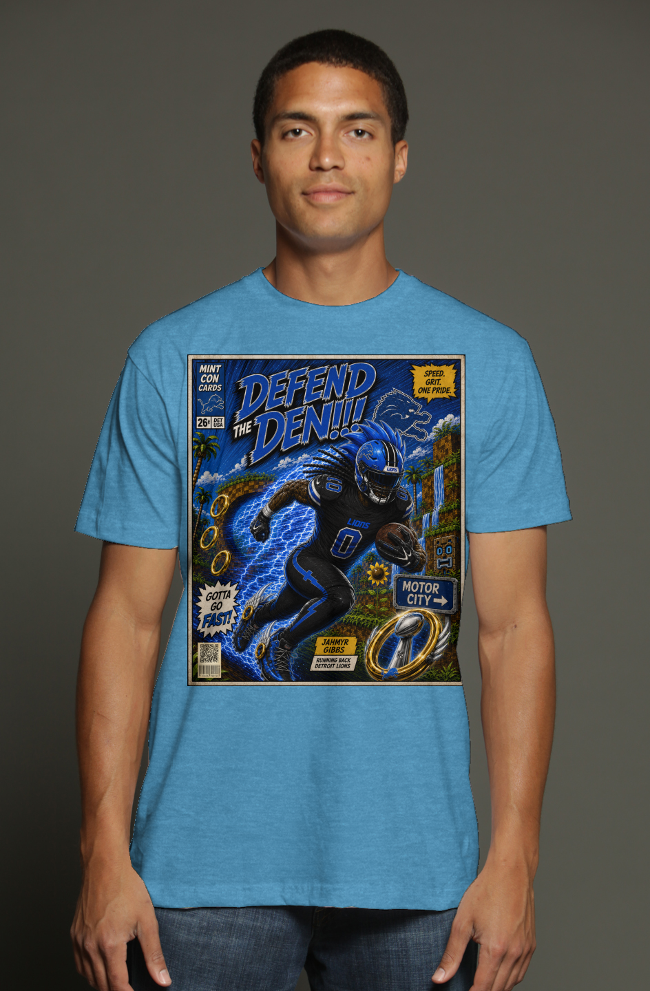 Jahmyr Gibbs is Sonic Fantasy Football Version 1 triblend t shirt