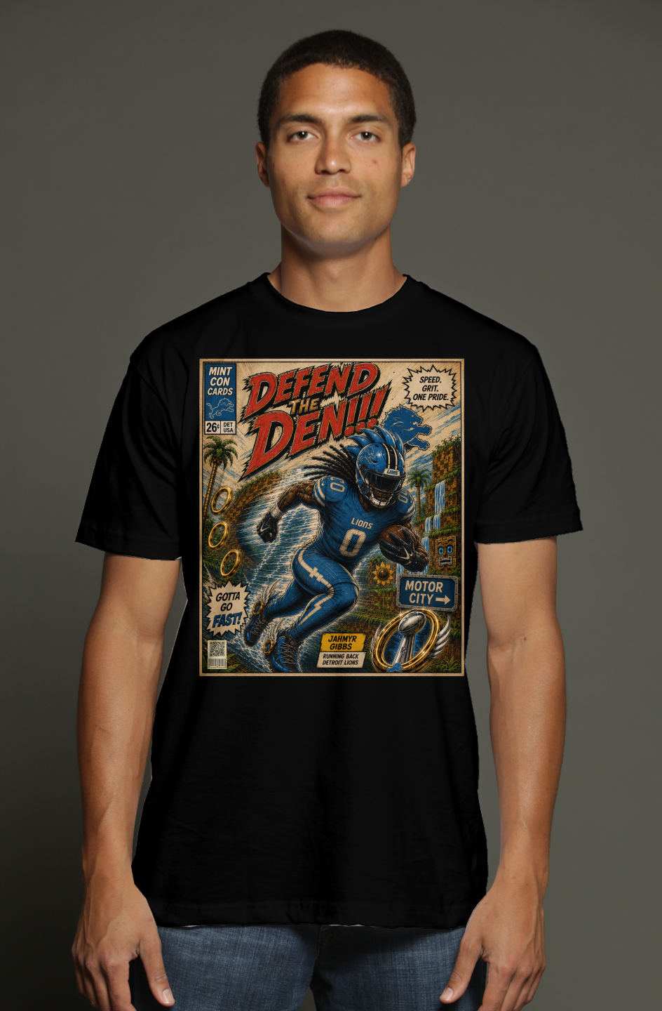 Jahmyr Gibbs is Sonic Fantasy Football Version 2 triblend t shirt