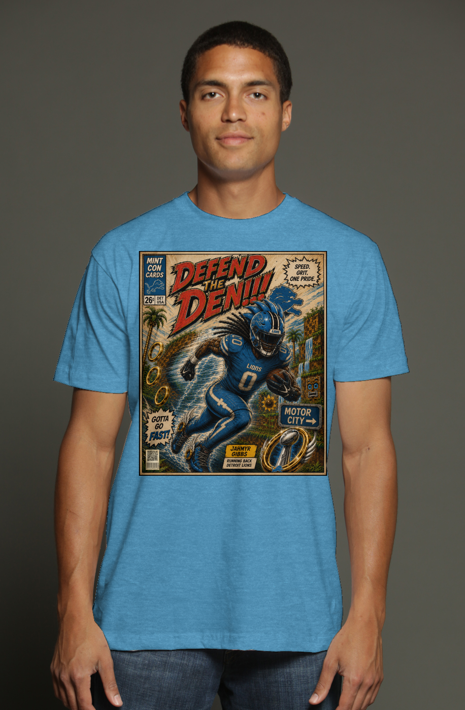 Jahmyr Gibbs is Sonic Fantasy Football Version 2 triblend t shirt