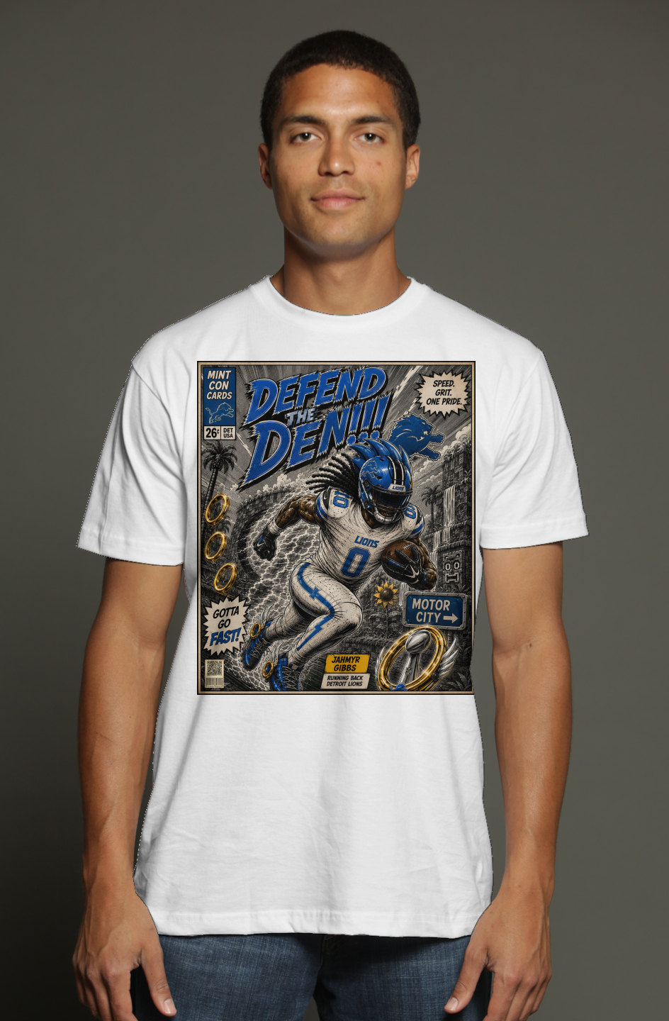 Jahmyr Gibbs is Sonic Fantasy Football Version 3 triblend t shirt