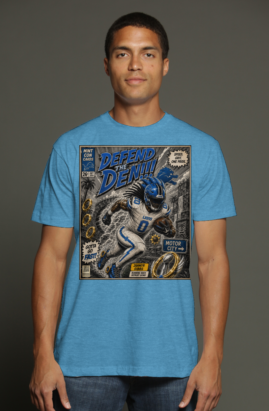 Jahmyr Gibbs is Sonic Fantasy Football Version 3 triblend t shirt