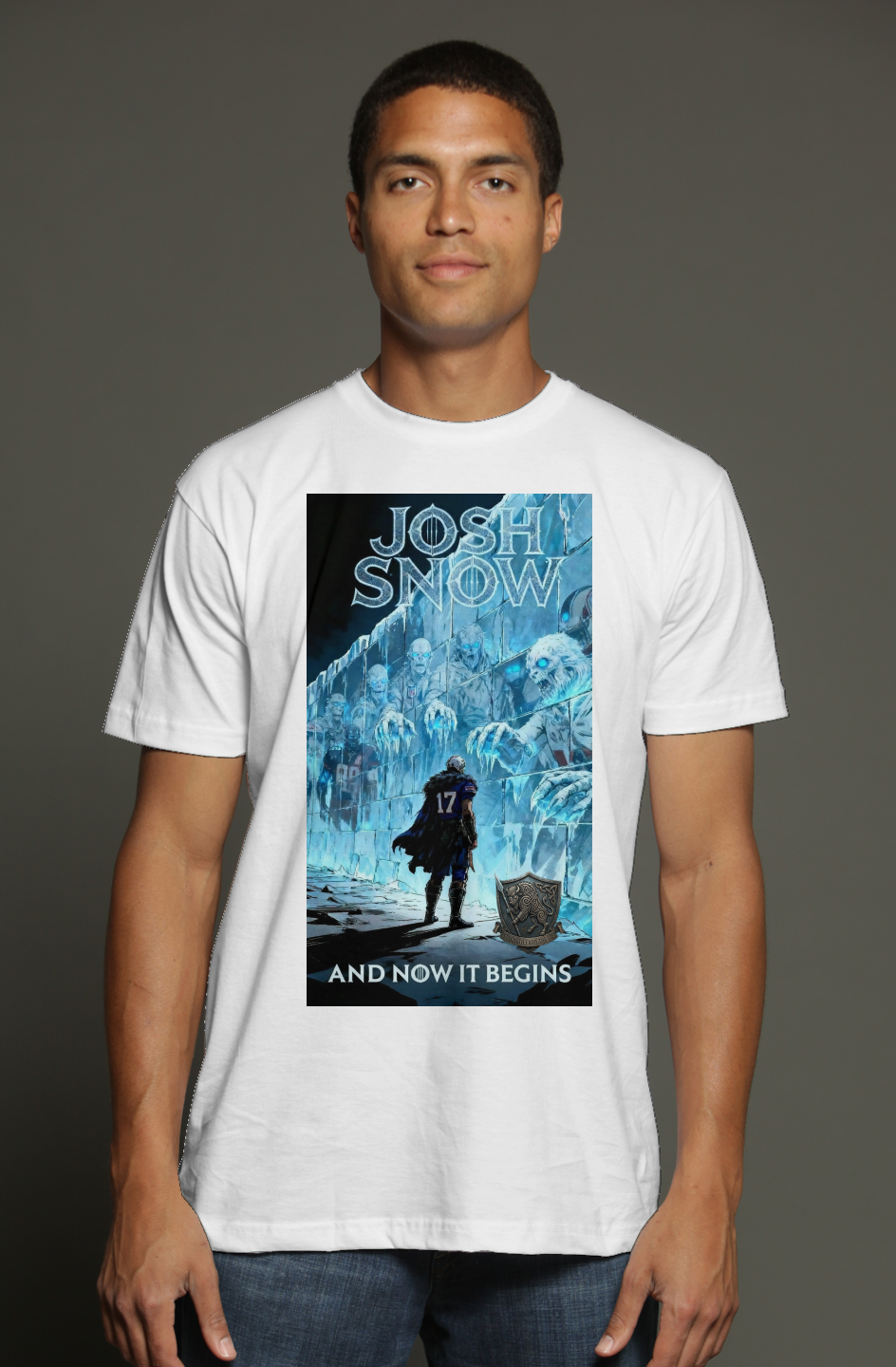 Josh Allen Josh Snow Buffalo Bills Game of Thrones triblend t shirt