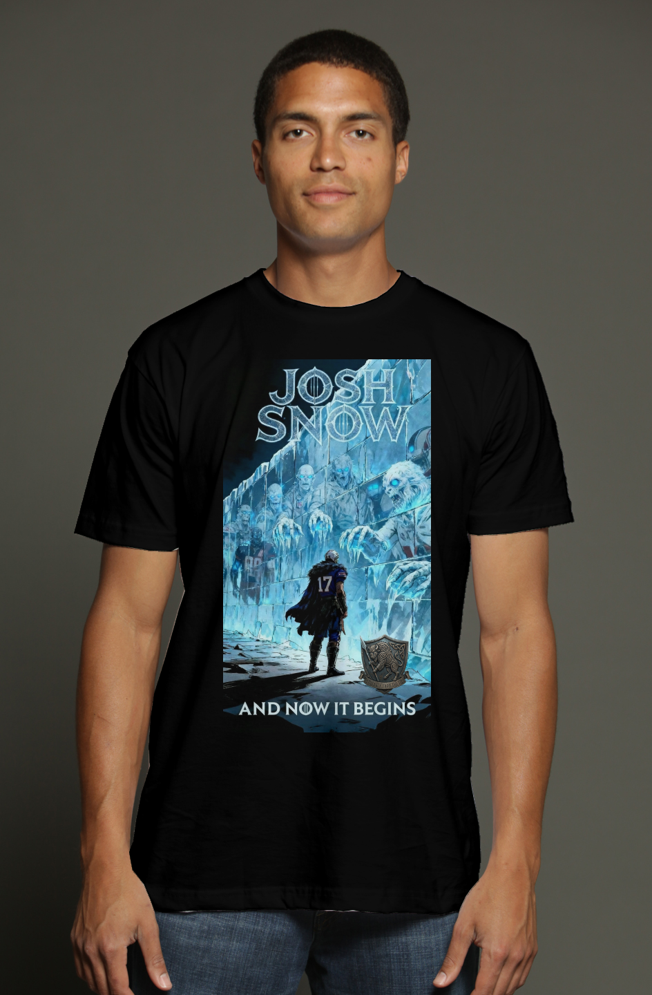Josh Allen Josh Snow Buffalo Bills Game of Thrones triblend t shirt