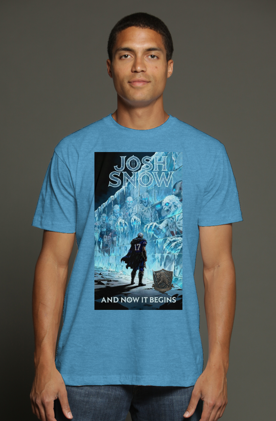 Josh Allen Josh Snow Buffalo Bills Game of Thrones triblend t shirt