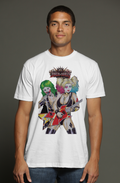 Joker & Harley Heavy Metal Mad Love | DC Comics triblend t shirt