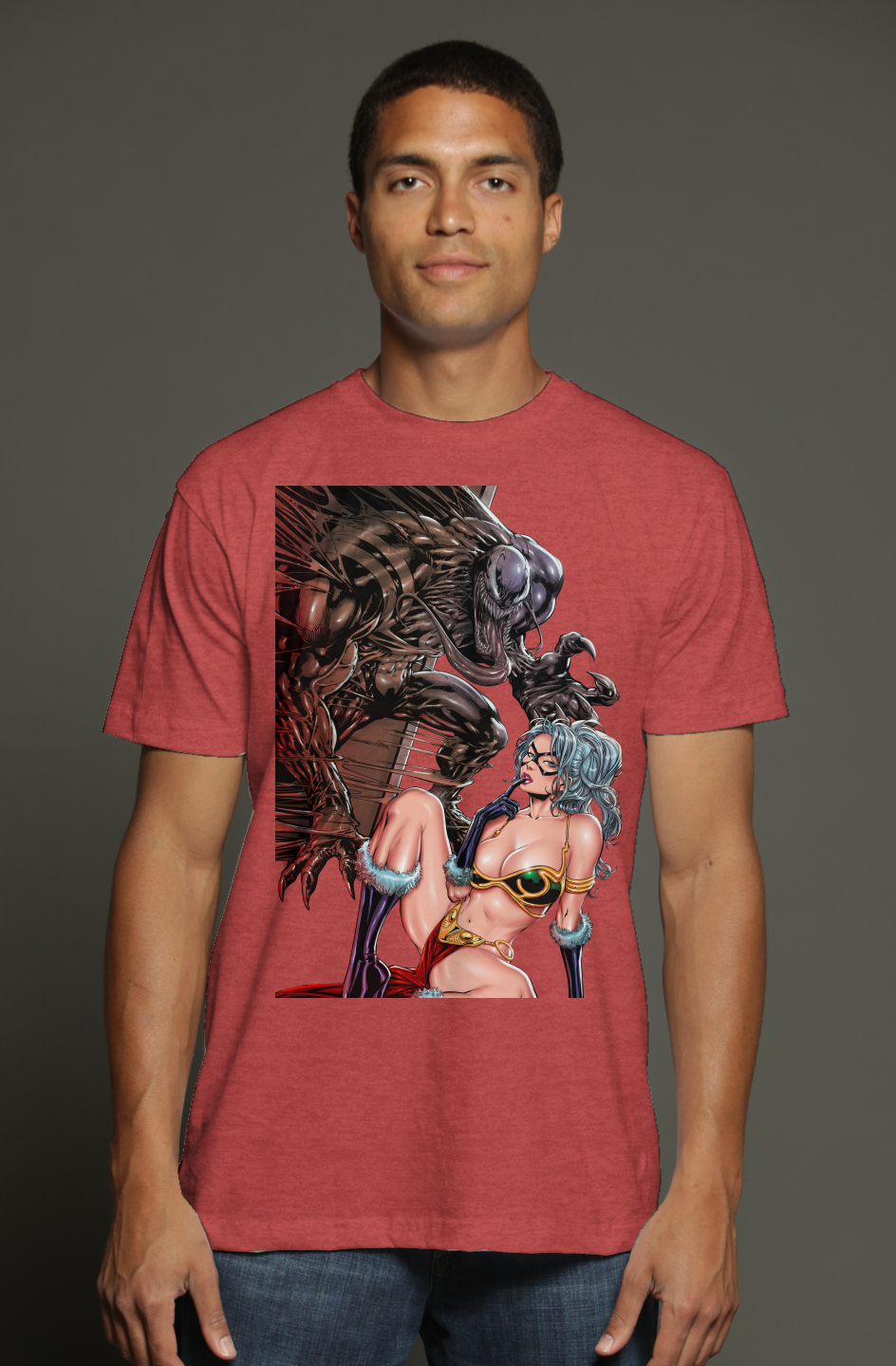 Steel Bikini Series Black Cat Venom Star Wars Fantasy triblend t shirt