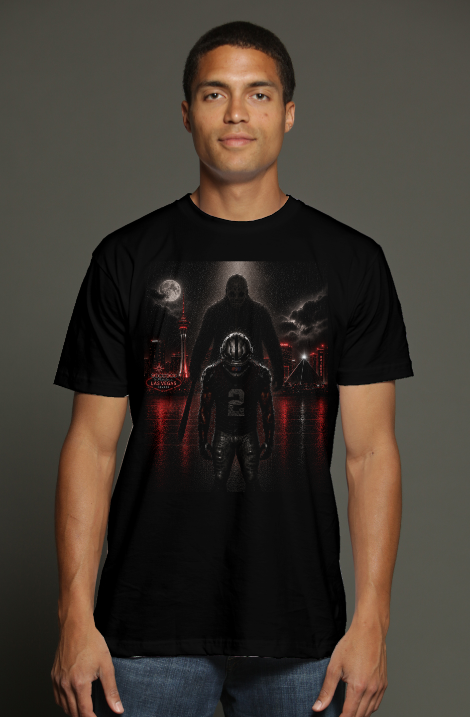 Jason vs Jeanty Las Vegas Raiders Fantasy Football triblend t shirt