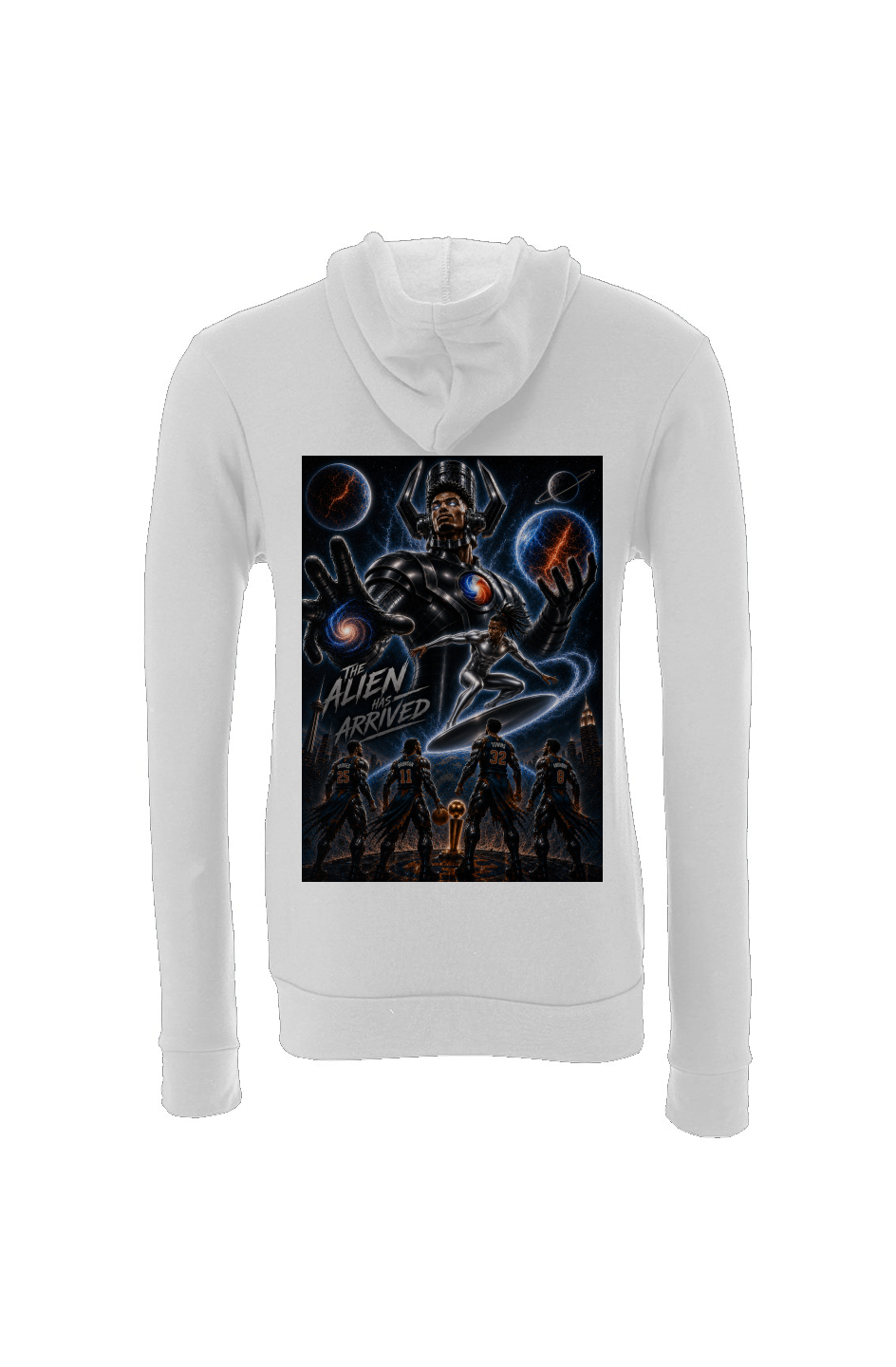 Victor Wembanyama is Galactus Vs The Fantastic Four Knicks - NBA Finals Hoodie