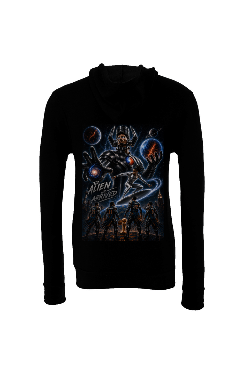 Victor Wembanyama is Galactus Vs The Fantastic Four Knicks - NBA Finals Hoodie