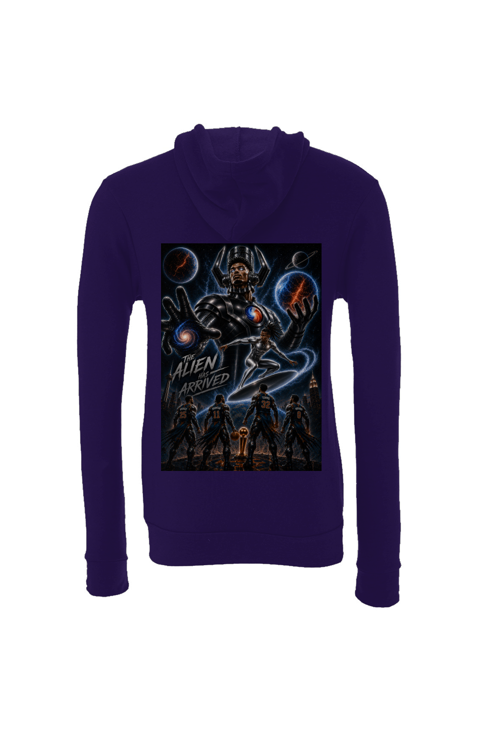 Victor Wembanyama is Galactus Vs The Fantastic Four Knicks - NBA Finals Hoodie