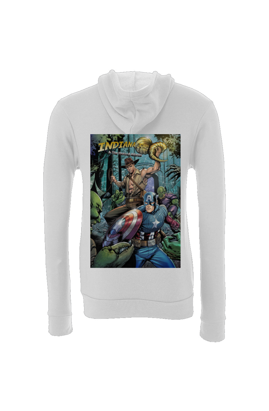 Indiana Jones & Captain America Fantasy Team-Up Sponge Fleece Hoodie