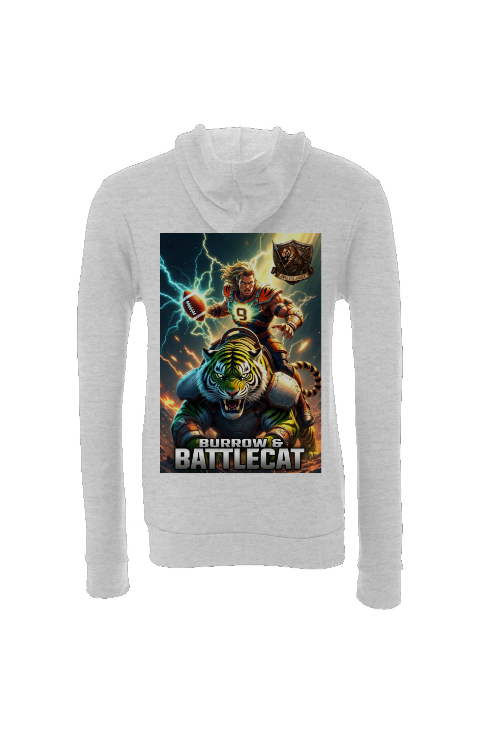 Burrow & Battlecat - Masters of the Universe Fantasy Bengals Sponge Fleece Hoodie