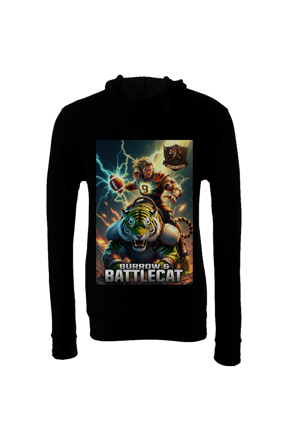 Burrow & Battlecat - Masters of the Universe Fantasy Bengals Sponge Fleece Hoodie
