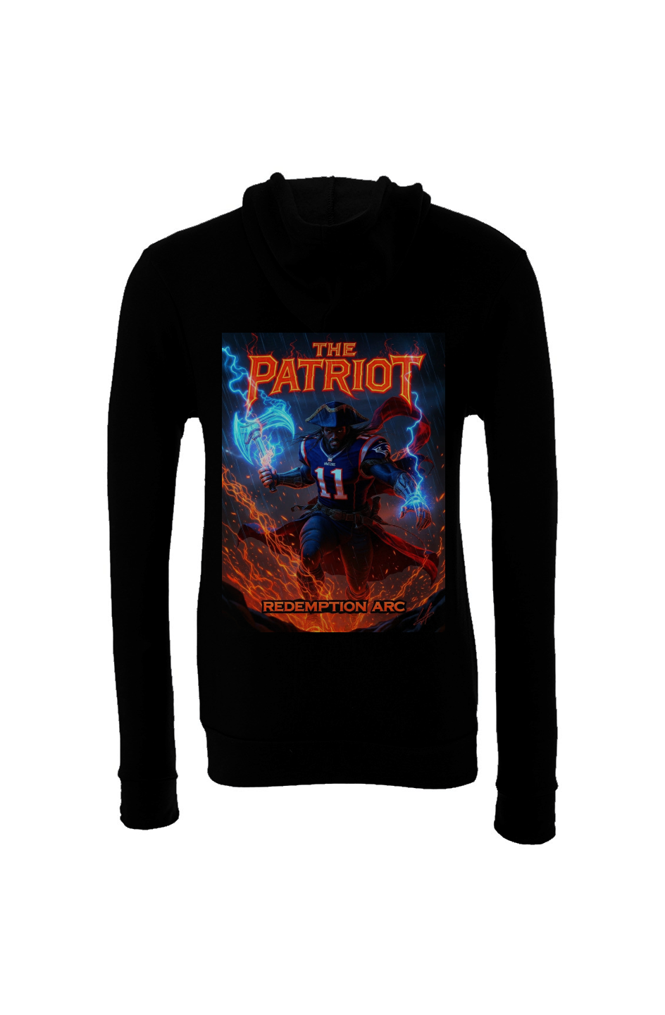 A.J. Brown is The Patriot - Fantasy Football Sponge Fleece Full-Zip Hoodie