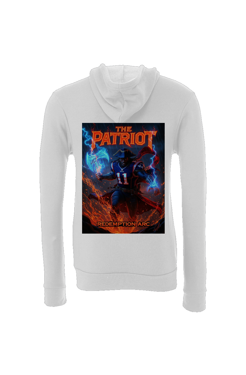 A.J. Brown is The Patriot - Fantasy Football Sponge Fleece Full-Zip Hoodie