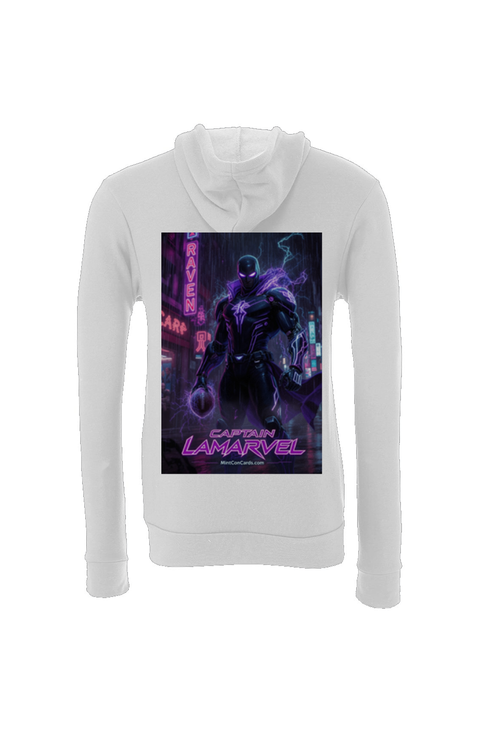 Captain LaMarvel -- Baltimore Ravens Fantasy Football Sponge Fleece Hoodie