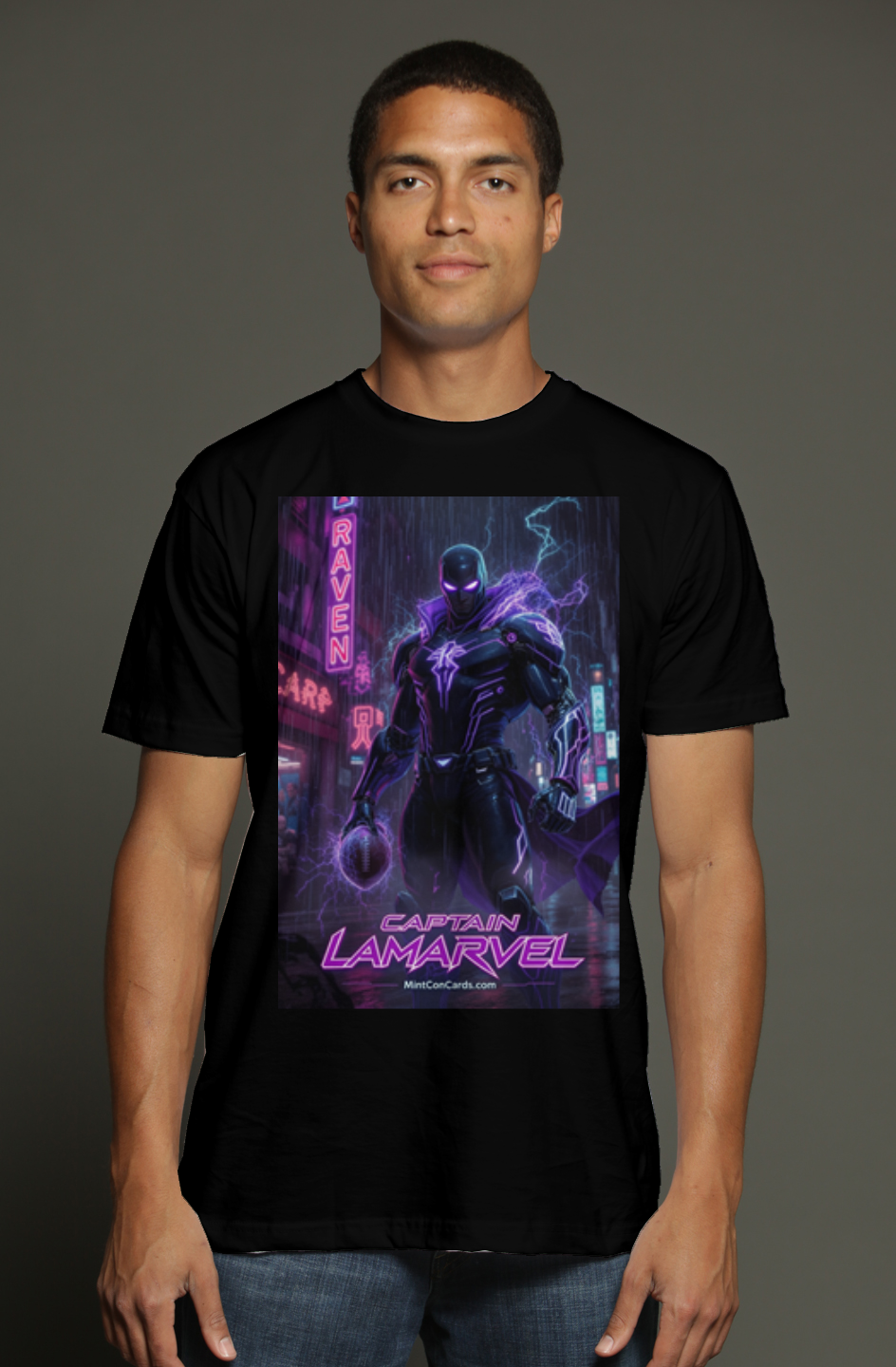 Captain LaMarvel -- Baltimore Ravens Fantasy Football triblend t shirt