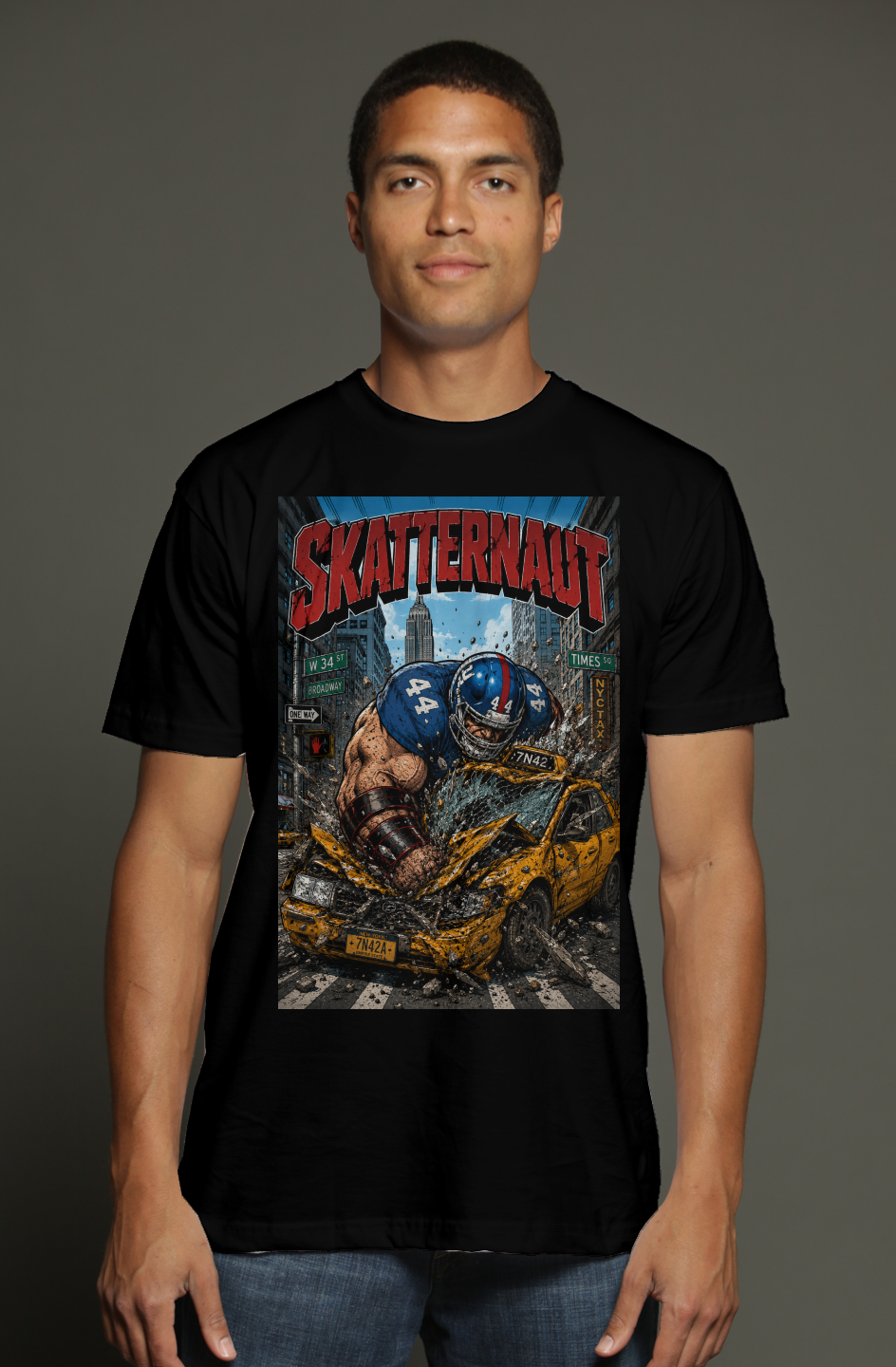 Cam Skatteboo is The Skatternaut -- X-Men Giants Fantasy Football triblend t shirt