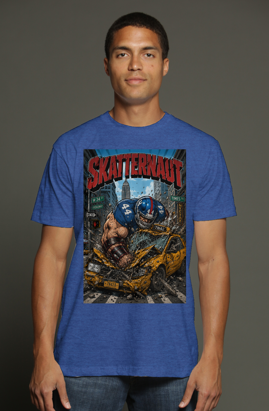 Cam Skatteboo is The Skatternaut -- X-Men Giants Fantasy Football triblend t shirt